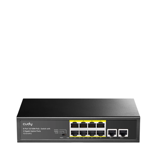 Schakelaar Cudy FS1010P 10x 100Mb 120 W PoE+