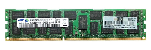 RAM-geheugen 1x 4GB Samsung ECC REGISTERED DDR3 1333MHz PC3-10600 RDIMM | M393B5170FH0-CH9