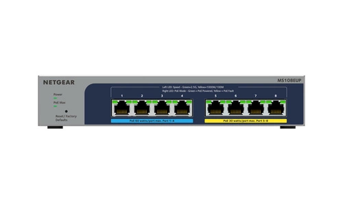 Schakelaar Netgear MS108EUP-100EUS 8x 2.5Gb 230 W PoE++