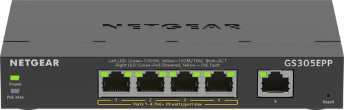 Schakelaar Netgear GS305EPP-100PES 5x 1Gb 120 W PoE+