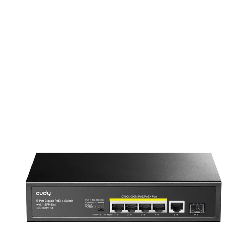 Schakelaar Cudy GS1005PTS1 5x 1Gb 120 W PoE+