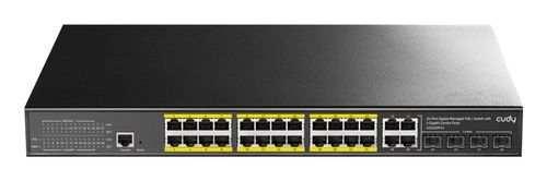 Schakelaar Cudy GS2028PS4-400W 24x 1Gb 4x RJ-45/SFP 400 W PoE+