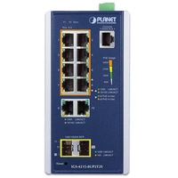 Schakelaar Planet IGS-4215-8UP2T2S 10x 1Gb 2x SFP 360 W PoE++