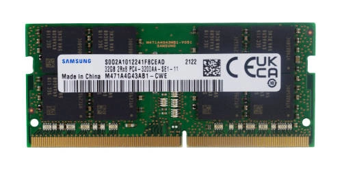 RAM-geheugen 1x 32GB Samsung SO-DIMM DDR4 3200MHz PC4-25600 | M471A4G43AB1-CWE
