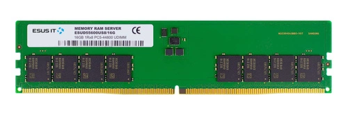 RAM-geheugen 1x 16 GB ESUS IT NON-ECC UNBUFFERED DDR5 5600MHz PC5-44800 UDIMM | ESUD55600US8/16G