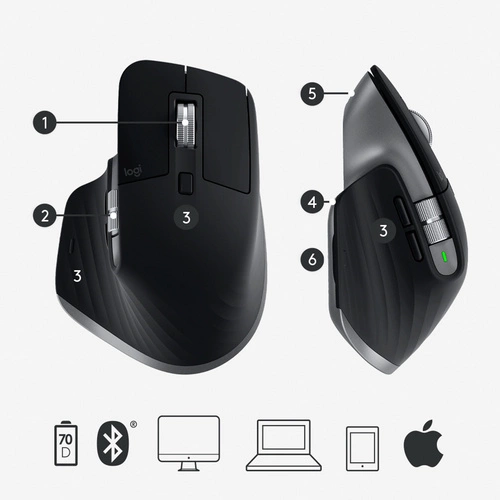 Draadloze muis Logitech MX Master 3 f/ Mac 910-005696