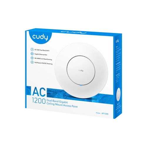 Toegangspunt Cudy AP1300 2.4 GHz | 5 GHz 867 Mbps 802.11 a/b/g/n/ac