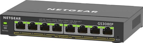 Schakelaar Netgear GS308EP-100PES 8x 1Gb 62 W PoE+