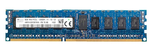 RAM-geheugen 1x 8GB Hynix ECC REGISTERED DDR3 1600MHz PC3-12800 RDIMM | HMT41GR7BFR4A-PB