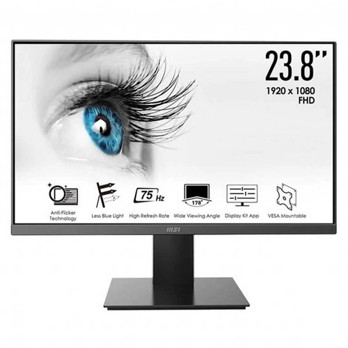 Monitoren 23.8" MSI PRO MP241X 1920 x 1080 Full HD 60Hz schermmatrix IPS
