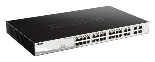 Schakelaar D-Link DGS-1210-24P/E 24x 1Gb 4x SFP 85 W PoE+