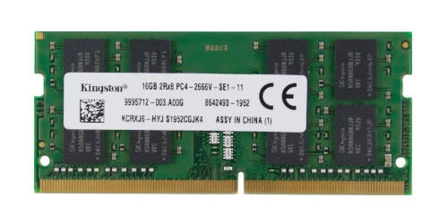 RAM-geheugen 1x 16GB Kingston SO-DIMM DDR4 2666MHz PC4-21300 | KCRXJ6-MIE