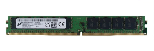 RAM-geheugen 1x 32GB Micron ECC UNBUFFERED DDR4 2Rx8 2666MHz PC4-21300 UDIMM | MTA18ADF4G72AZ-2G6