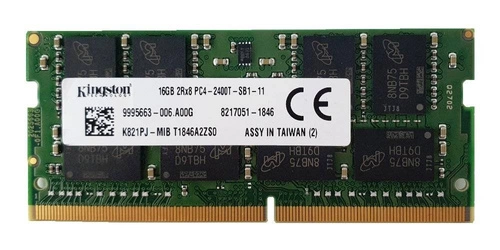 RAM-geheugen 1x 16GB Kingston SO-DIMM DDR4 2400MHz PC4-19200 | K821PJ-MIB