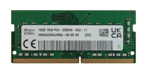 RAM-geheugen 1x 16GB Hynix DDR4 1Rx8 3200MHz PC4-25600 SO-DIMM  | HMAA2GS6CJR8N-XN