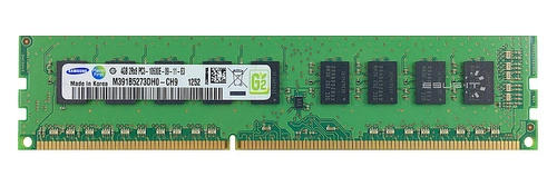 RAM-geheugen 1x 4GB Samsung ECC UNBUFFERED DDR3 1333MHz PC3-10600 UDIMM | M391B5273DH0-CH9