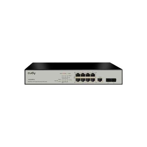 Schakelaar Cudy 8x 1Gb 2x SFP 130 W PoE+