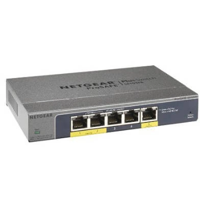 Schakelaar Netgear GS105PE-10000S 5x 10/100/1000 19 W PoE