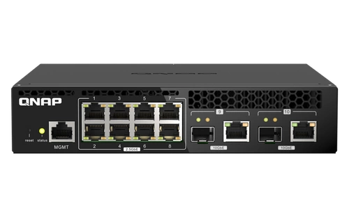 Schakelaar QNAP QSW-M2108R-2C 8x 2.5Gb 2x RJ-45/SFP+