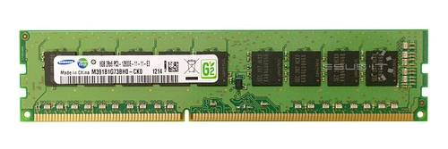 RAM-geheugen 1x 8GB Samsung ECC UNBUFFERED DDR3 2Rx8 1600MHz PC3-12800 UDIMM | M391B1G73BH0-CK0