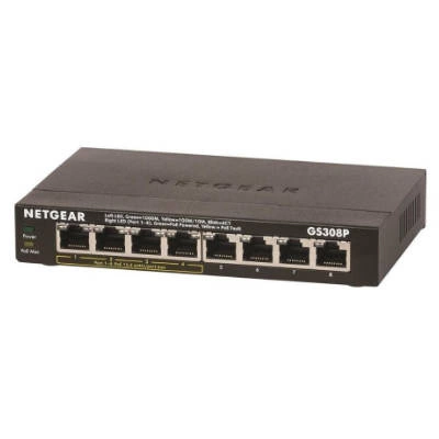 Switch Netgear GS308P-100PES | 192 kB | 16 Gb/s | 8x Port Ethernet