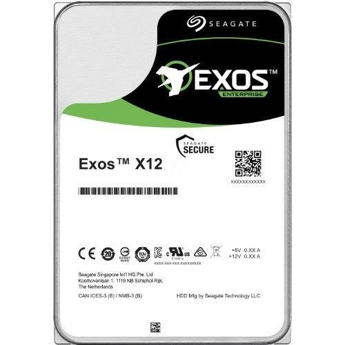 Harde schijf Seagate Exos X12 3.5'' HDD 12000GB 7200RPM SAS 12Gb/s 256MB | ST12000NM0027