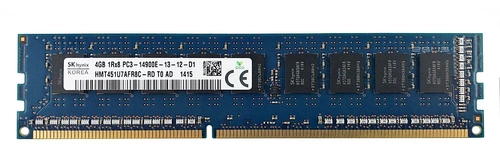 RAM-geheugen 1x 4GB Hynix ECC UNBUFFERED DDR3 1866MHz PC3-14900 UDIMM | HMT451U7AFR8C-RD