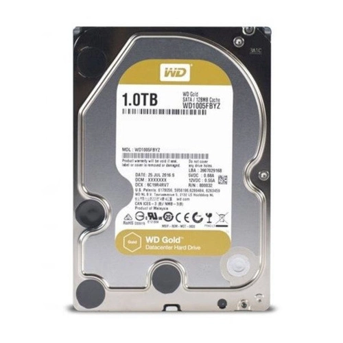 Harde schijf Western Digital GOLD 3.5'' HDD 1000GB 7200RPM SATA 6Gb/s 128MB | WD1005FBYZ