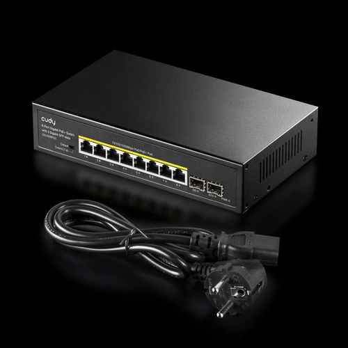 Schakelaar Cudy GS1008PS2 8x 1Gb 2x SFP 120 W PoE+