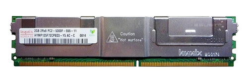 RAM-geheugen 1x 2GB Hynix ECC FULLY BUFFERED DDR2 667MHz PC2-5300 FBDIMM | HYMP125L72CP8D5-Y5