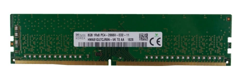 RAM-geheugen 1x 8GB Hynix ECC UNBUFFERED DDR4 1Rx8 2666MHz PC4-21300 UDIMM | HMA81GU7CJR8N-VK