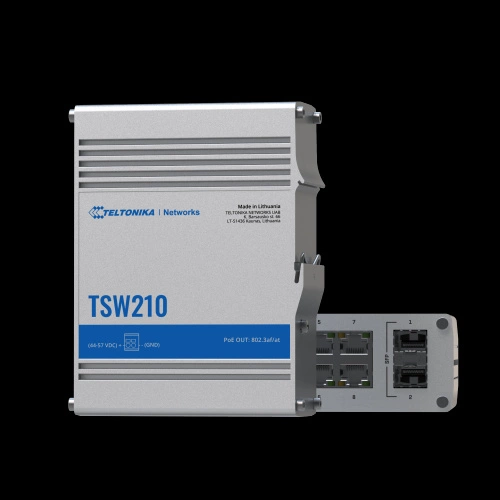 Schakelaar Teltonika TSW210 8x 1Gb 2x SFP