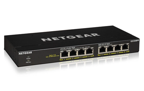 Schakelaar Netgear GS308PP-100EUS 8x 1Gb 83 W PoE+