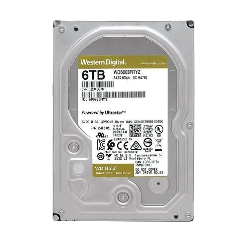 Harde schijf Western Digital GOLD 3.5'' HDD 6TB 7200RPM SATA 6Gb/s 256MB | WD6004FRYZ