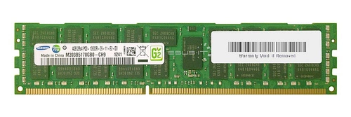 RAM-geheugen 1x 4GB Samsung ECC REGISTERED DDR3 1333MHz PC3-10600 RDIMM | M393B5170GB0-CH9