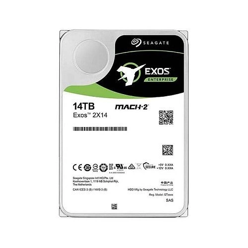 Harde schijf Seagate Exos 2X14 3.5'' HDD 14000GB 7200RPM SAS 12Gb/s 256MB | ST14000NM0081