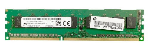 RAM-geheugen 1x 8GB Micron NON-ECC UNBUFFERED DDR3 1866MHz PC3-14900 UDIMM | MT16KTF1G64AZ-1G9