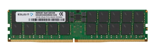 RAM-geheugen 1x 32 GB ESUS IT ECC REGISTERED DDR5 2Rx8 4800MHz PC5-38400 RDIMM | ESUD54800RD8/32G