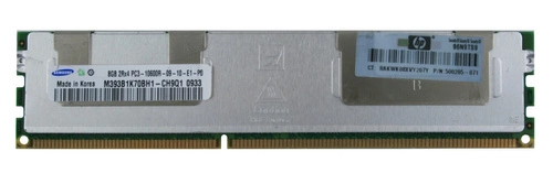 RAM-geheugen 1x 8GB Samsung ECC REGISTERED DDR3 1333MHz PC3-10600 RDIMM | M393B1K70BH1-CH9