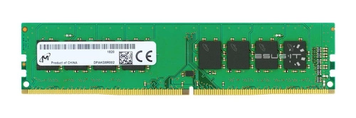 RAM-geheugen 1x 8GB Micron ECC UNBUFFERED DDR4 1Rx8 2400MHz PC4-19200 UDIMM | MTA9ASF1G72AZ-2G3