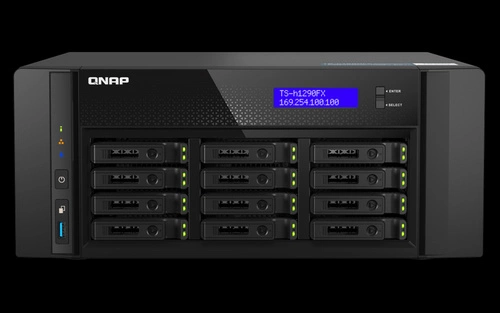 NAS-server QNAP TS-h1290FX-7302P-128G 12x SSD SATA, U.2 NVMe 128GB  RAM
