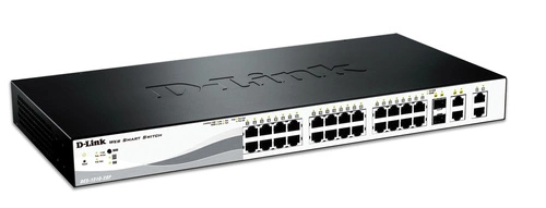 Schakelaar D-Link DGS-1210-28P 24x 1Gb 4x RJ-45/SFP 193 W PoE+