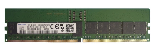 RAM-geheugen 1x 32 GB Samsung ECC REGISTERED DDR5 2Rx8 4800MHz PC5-38400 RDIMM | M321R4GA3BB6-CQK