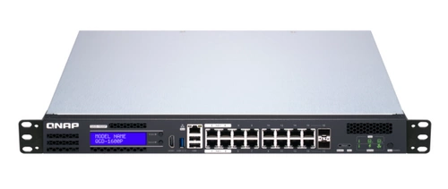 Schakelaar QNAP QGD-1600-8G 14x RJ-45 10/100/1000 Mbps 2x RJ-45/SFP