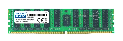 RAM-geheugen 1x 64GB GoodRAM ECC LOAD REDUCED DDR4 4Rx4 2666MHz PC4-21300 LRDIMM | W-MEM2666LR4Q464G