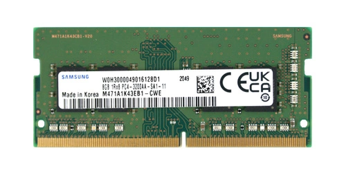 RAM-geheugen 1x 8GB Samsung SO-DIMM DDR4 3200MHz PC4-25600 | M471A1K43EB1-CWE