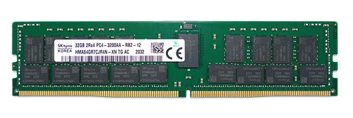 RAM-geheugen 1x 32GB Hynix ECC REGISTERED DDR4 2Rx4 3200MHz PC4-25600 RDIMM | HMA84GR7CJR4N-XN