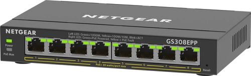 Schakelaar Netgear GS308EPP-100PES 8x 1Gb 123 W PoE+