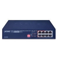 Schakelaar Planet GSD-804P 8x 1Gb 60 W PoE