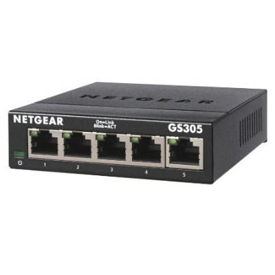 Schakelaar Netgear GS305-300PES 5x 10/100/1000